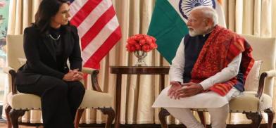 Prime Minister Narendra Modi kicked off the series of bilateral interactions by meeting U.S. Director of National Intelligence Tulsi Gabbard on Thursday (February 13, 2025) Photo: Twitter