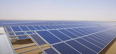 The Bhadla Solar Park in the Thar Desert of Rajasthan, India covering 56 square kilometers with a capacity of 2.25 GW. Screenshot