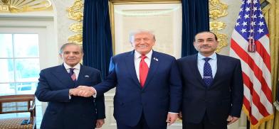 US President Donald Trump Meets Pakistan Prime Minister Shehbaz Sharif
