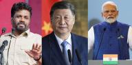 Sri Lanka president, China's Xi and India's Modi