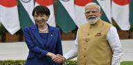 Japan PM and Modi in New Delh