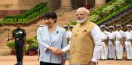 India and Japanese PMs in New Delhi