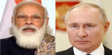 Indian Prime Minister Narendra Modi and Russian President Vladimir Putin (File)