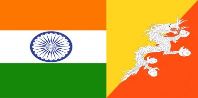 India-Bhutan flags (File)