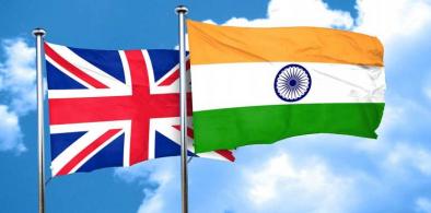 UK-India flags (File)
