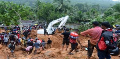 Rain, landslides in Sri Lanka