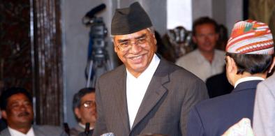 Nepali Congress President Sher Bahadur Deuba