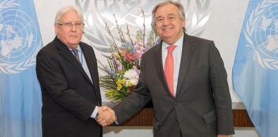 United Nations Under-Secretary-General Martin Griffiths, left, who has been asked by Secretary-General Antonio Guterres to take on a diplomatic effort for a ceasefire in Ukraine. (File Photo: UN)