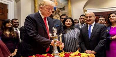 Donald Trump celebrating Diwali at the White House with the Indian community when he was the President. (Photo: White House)