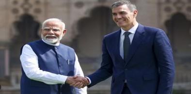 PM Modi and Spanish PM Pedro Sanchez in Vadodara