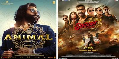 Animal and Singham 3 movie poster 