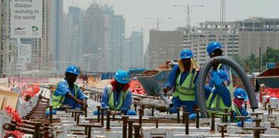 Indian workers in Gulf construction sites