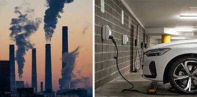 EV and coal plant