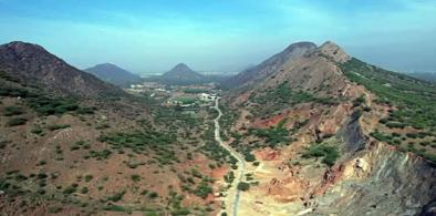 The Aravalli mountain range