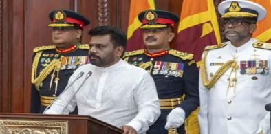 President Dissanayake taking oath as President