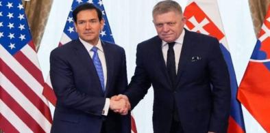 US Secretary of State Marco Rubio with Prime Minister of Hungary Viktor Orban.