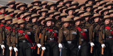 Gorkha Regiment marching on Republic Day
