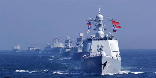Chinese naval fleet in South China Sea