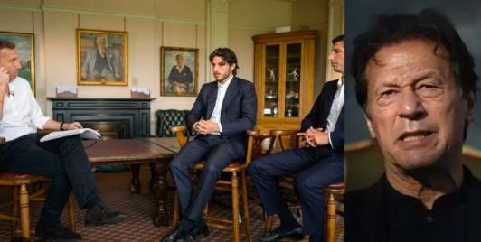 Imran Khan the politician and England captain Michael Atherton interview with Imran Sons