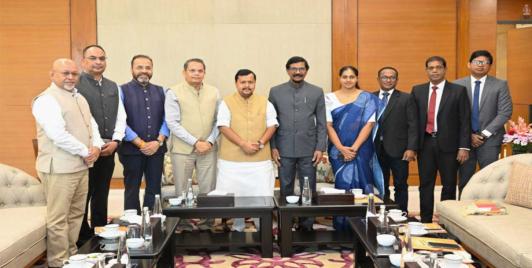 Sri Lanka's JVP delegation meet BJP national president