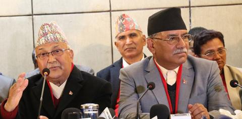 A tentative deal between Oli and Dahal saves ruling party 