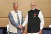 India's Prime Minister Narendra Modi meets Bangladesh's interim government head Muhammad Yunus