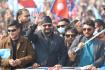Balen Shah in victory rally in Nepal