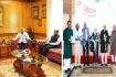 Left: Outgoing Bangladesh High Commissioner Riaz Hamidullah makes a farewell call on Indian External Affairs Minister S Jaishankar and Right: Release of coffee-table book Ilish:The Fish at the Bangladeshi High Commission